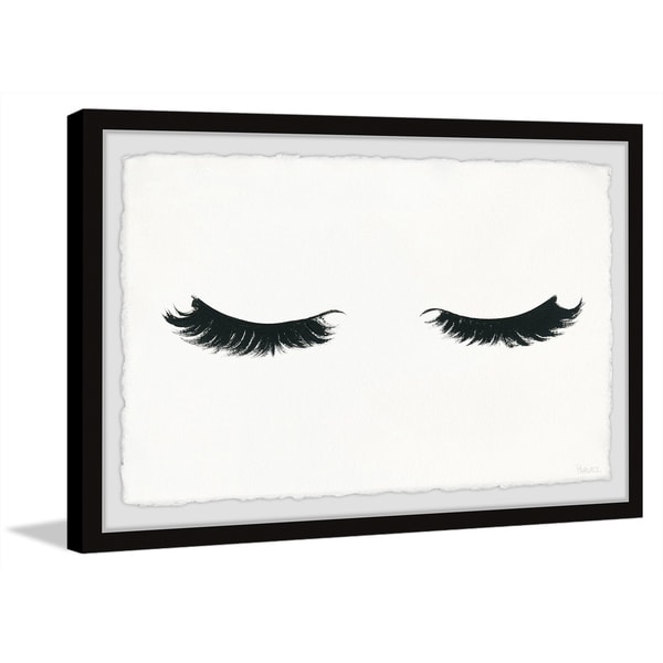 Handmade Curly Lashes Framed Print. Opens flyout.