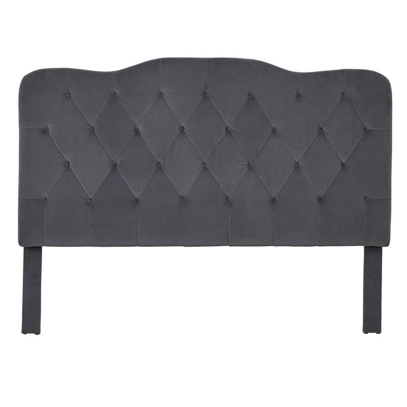 Simple Living Tessa Traditional Upholstered Button Tufted Queen Headboard