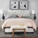 Simple Living Tessa Traditional Upholstered Button Tufted Queen 