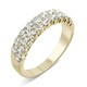 preview thumbnail 7 of 15, Moissanite by Charles & Colvard 14k Gold 1ct DEW Two Row Band