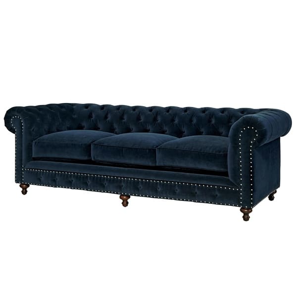 Shop Universal Furniture Berkeley Blue Cotton Sofa Free Shop Universal Furniture Berkeley Blue Cotton Sofa Free