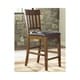 Ralene Counter Height Bar Stool - Set of 2 - Medium Brown - Bed Bath ...