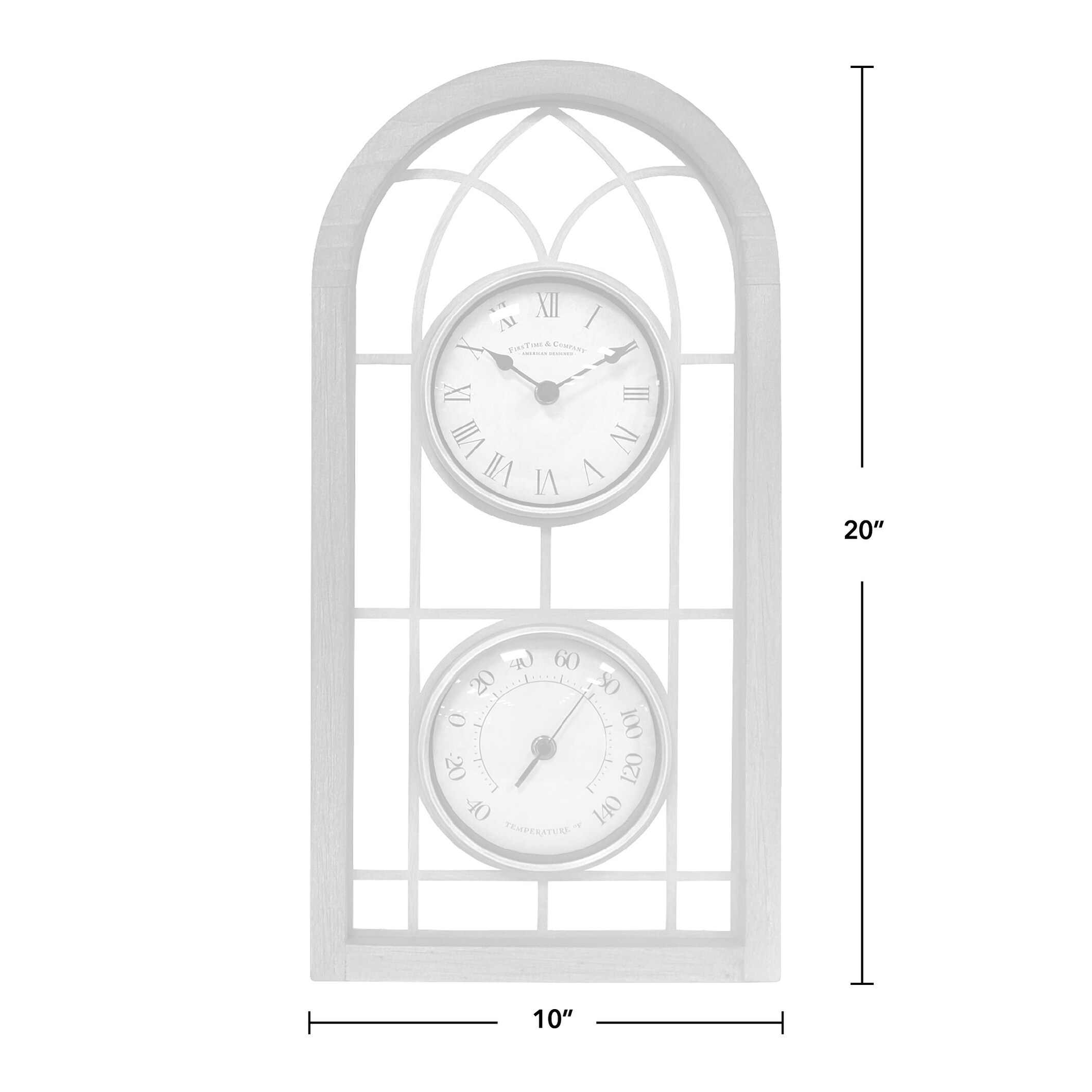 FirsTime & Co.® Farmhouse Arch Outdoor Clock - 20