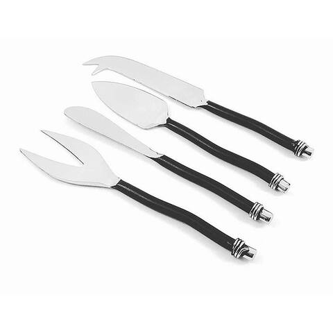 Cheese knives set of 4 (Stainless Steel, curved handle)