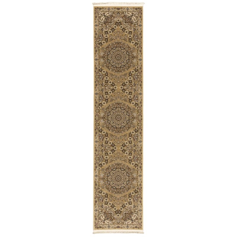 Style Haven Manchester Traditional Medallion Fringed Area Rug