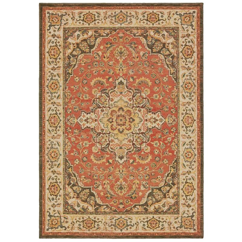 Vista Home Claude Ornamental Medallion Area Rug