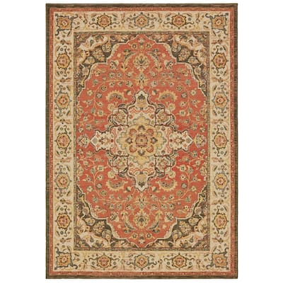 Vista Home Claude Ornamental Medallion Area Rug