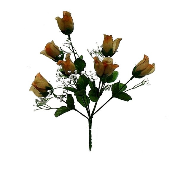 14" tall Rose bud bush x 7