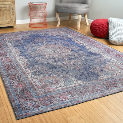 Ballard Indoor/Outdoor Vintage Printed Replica Rug