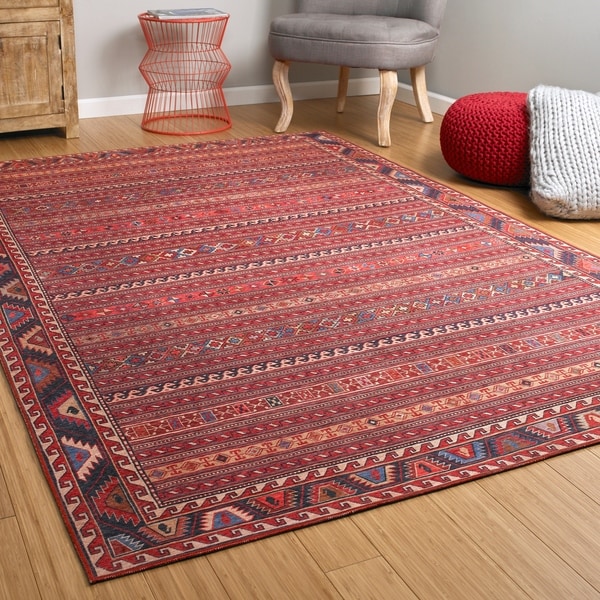 Shop Ballard Vintage Printed Replica Indoor/Outdoor Rug On Sale