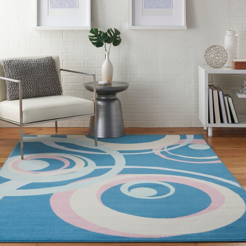Nourison Grafix Transitional Geometric Abstract Area Rug