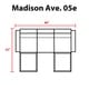 preview thumbnail 2 of 63, kathy ireland Madison Ave. 5 Piece Outdoor Aluminum Patio Furniture Set 05e