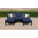 preview thumbnail 35 of 63, kathy ireland Madison Ave. 5 Piece Outdoor Aluminum Patio Furniture Set 05e Midnight