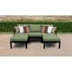 preview thumbnail 25 of 63, kathy ireland Madison Ave. 5 Piece Outdoor Aluminum Patio Furniture Set 05e Forest