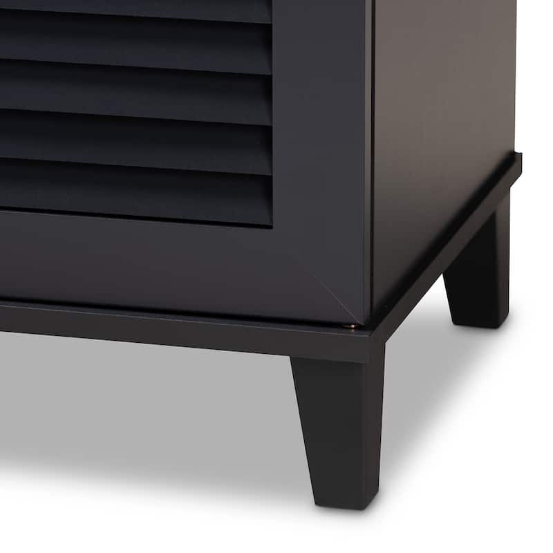 Copper Grove Zdolbuniv Wood 8-shelf Shoe Storage Cabinet