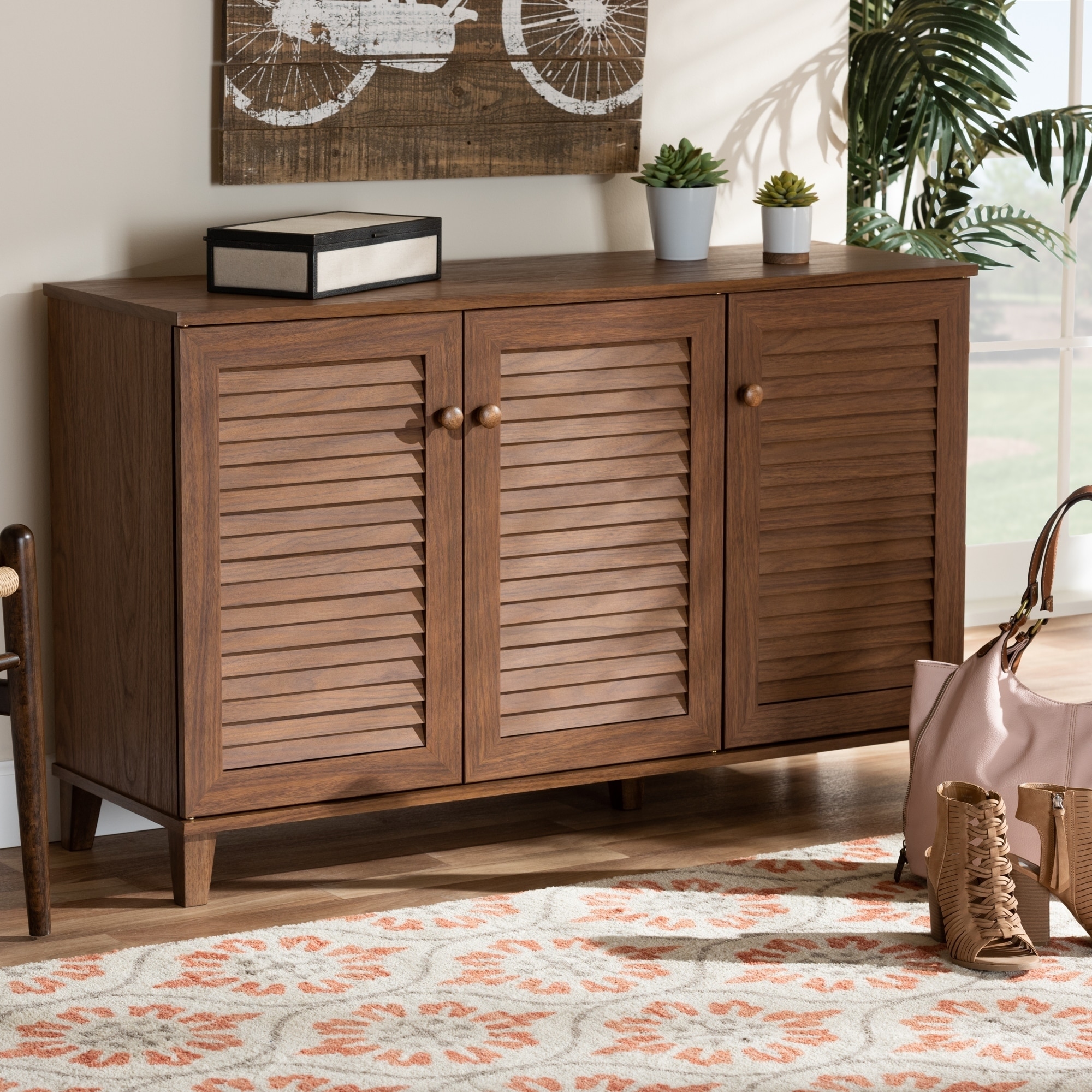 Copper Grove Zdolbuniv Wood 8-shelf Shoe Storage Cabinet - On Sale Copper Grove Zdolbuniv Wood 8-shelf Shoe Storage Cabinet - On Sale