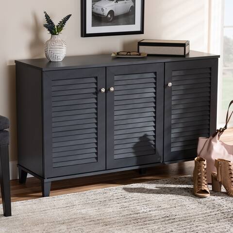 Copper Grove Zdolbuniv Wood 8 Shelf Shoe Storage Cabinet By New