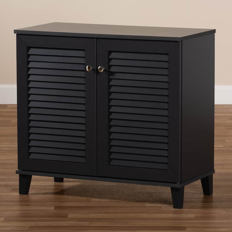 Copper Grove Zdolbuniv Dark Grey 4-shelf Shoe Storage Cabinet - Dark Gray