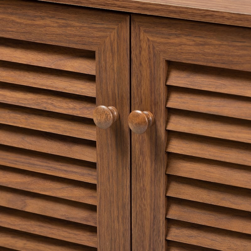 Copper Grove Zdolbuniv Dark Grey 4-shelf Shoe Storage Cabinet