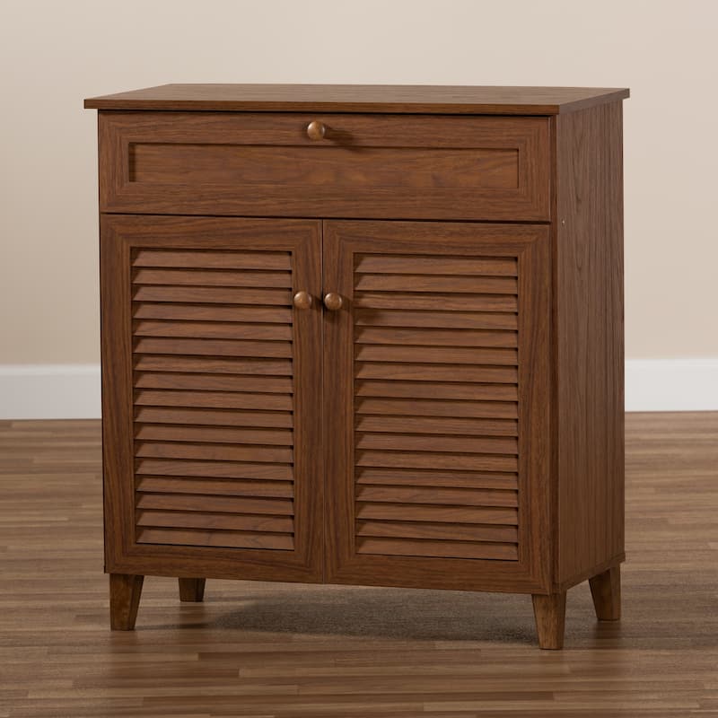 Copper Grove Zdolbuniv Dark Grey 4-shelf Shoe Storage Cabinet