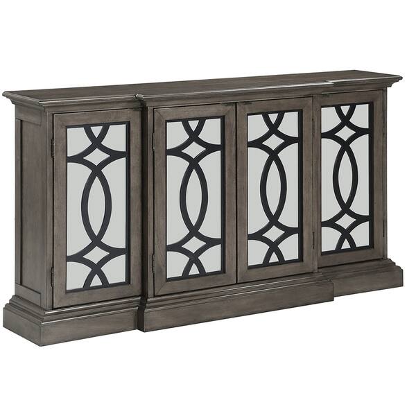 Shop Four Door Grey Finish Accent Chest Free Shipping Today