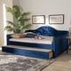 preview thumbnail 2 of 16, Copper Grove Koziatyn Contemporary Velvet Daybed with Trundle