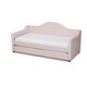 preview thumbnail 17 of 16, Copper Grove Koziatyn Contemporary Velvet Daybed with Trundle Pink - Twin