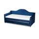 preview thumbnail 18 of 16, Copper Grove Koziatyn Contemporary Velvet Daybed with Trundle Blue - Twin
