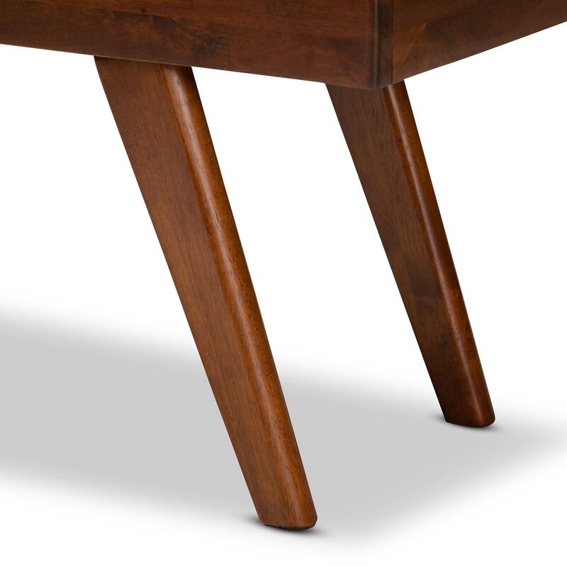 Carson Carrington Idsjon Mid-century Fabric Dining Bench