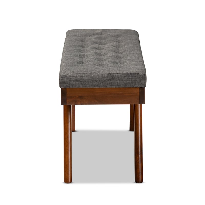 Carson Carrington Idsjon Mid-century Fabric Dining Bench