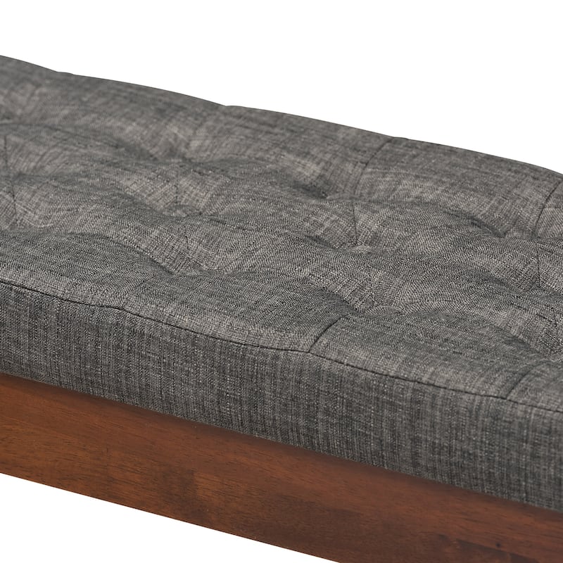 Carson Carrington Idsjon Mid-century Fabric Dining Bench