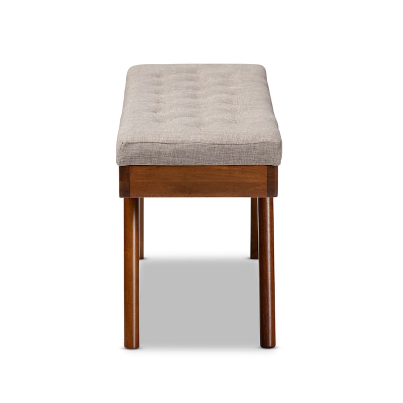Carson Carrington Idsjon Mid-century Fabric Dining Bench