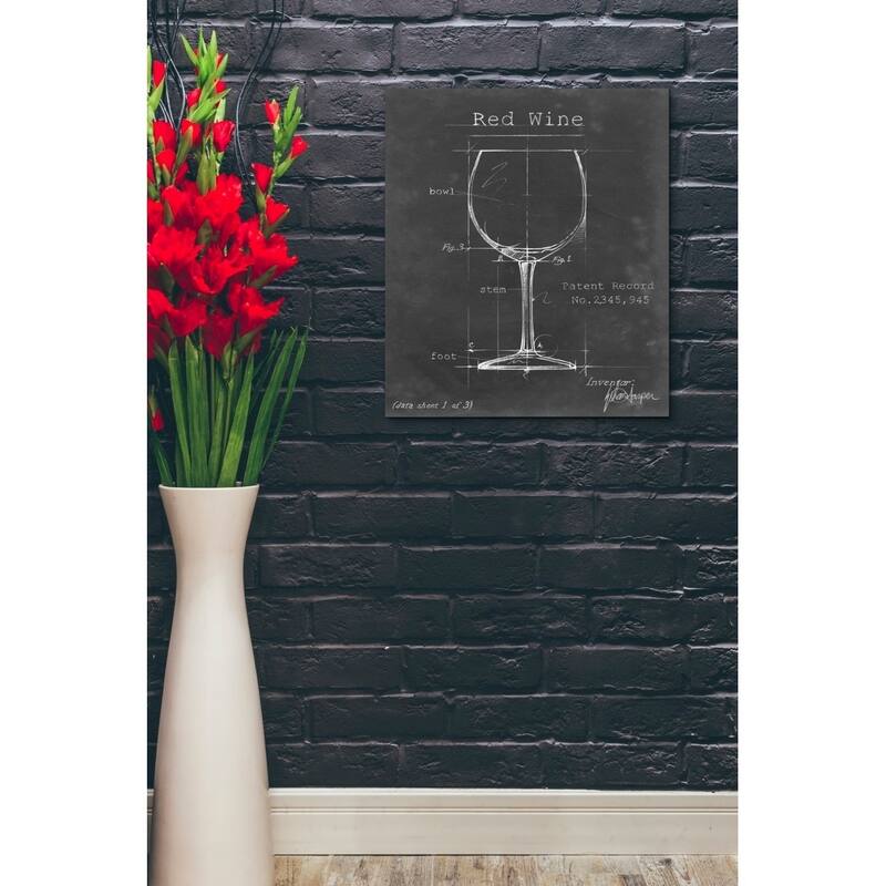 Epic Graffiti 'Barware Blueprint III' by Ethan Harper Giclee Canvas Wall Art, 12"x16"