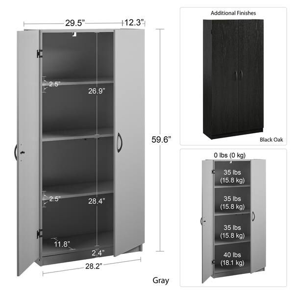 Avenue Greene Malden 60 Inch Storage Cabinet Overstock 28048715