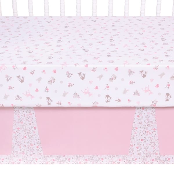 Shop Sweet Forest Friends 4 Piece Crib Bedding Set Overstock