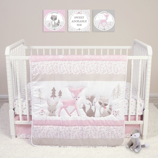 Shop Sweet Forest Friends 4 Piece Crib Bedding Set Ships To