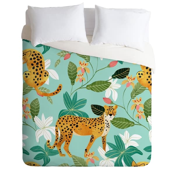Shop Deny Designs Cheetah Jungle Duvet Cover Set 3 Piece Set
