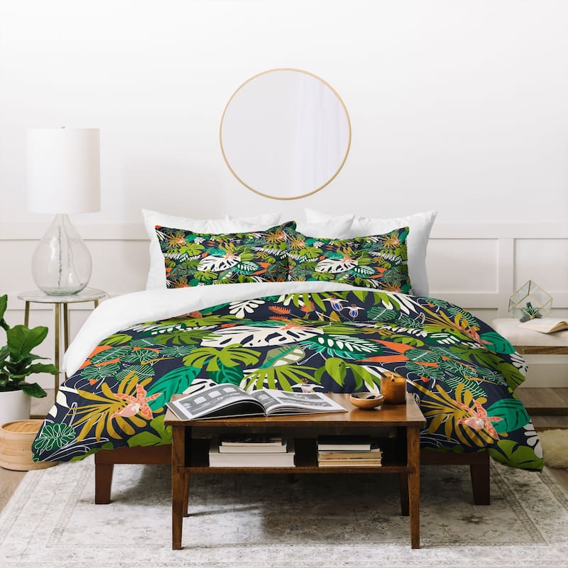 Marta Barragan Camarasa Simple Dark Jungle Drawing Duvet Cover Set ...