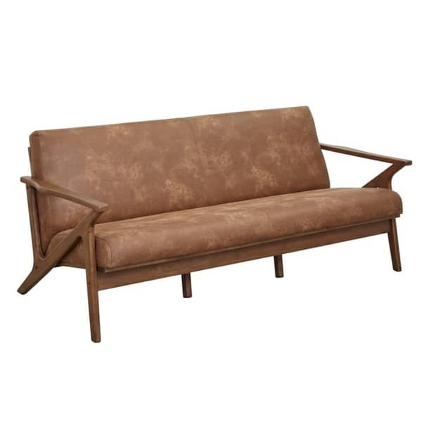 Simple Living Bianca Mid-Century Solid Wood Sofa