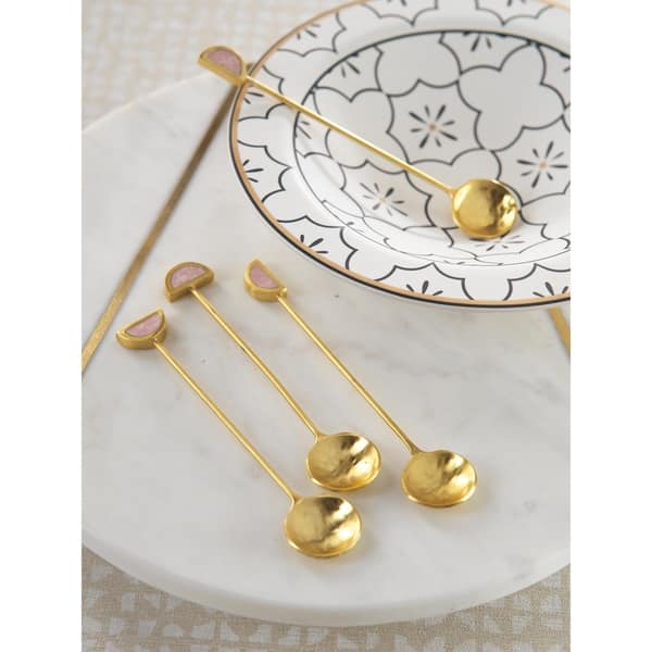 Mini Spoons in Gold, Set of 4