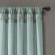 Porch & Den Alsea Burlap Knotted Tab Top Window Curtain Panel Pair