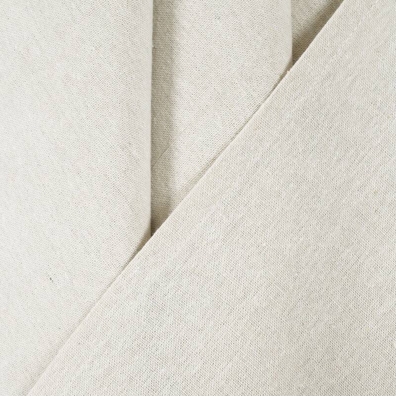 Porch & Den Alsea Burlap Knotted Tab Top Window Curtain Panel Pair