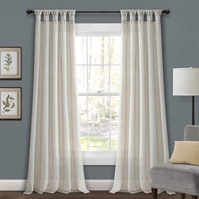 Buy Linen Color Block Curtains Drapes Online At Overstock Our