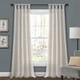 preview thumbnail 1 of 37, Porch & Den Alsea Burlap Knotted Tab Top Window Curtain Panel Pair 84"L x 45"W - Light Linen