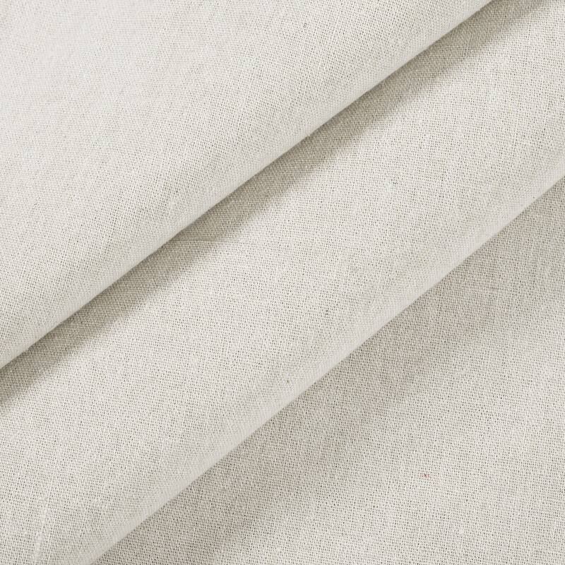 Porch & Den Alsea Burlap Knotted Tab Top Window Curtain Panel Pair