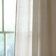 Porch & Den Alsea Burlap Knotted Tab Top Window Curtain Panel Pair
