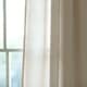 preview thumbnail 7 of 37, Porch & Den Alsea Burlap Knotted Tab Top Window Curtain Panel Pair