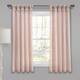Porch & Den Alsea Burlap Knotted Tab Top Window Curtain Panel Pair