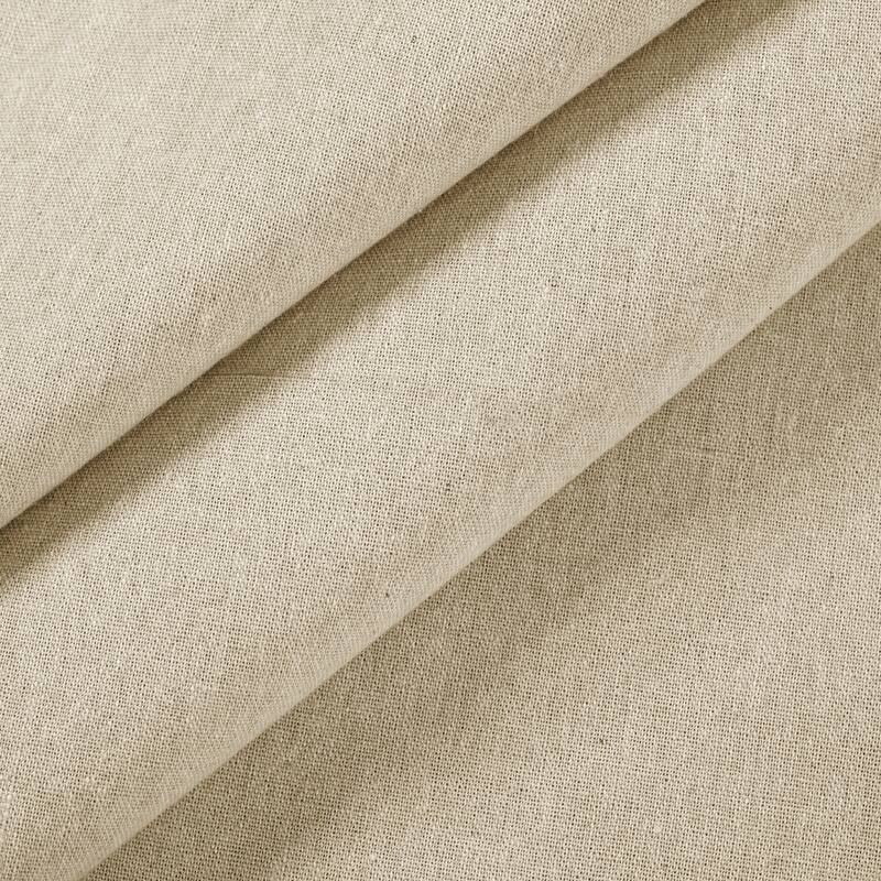 Porch & Den Alsea Burlap Knotted Tab Top Window Curtain Panel Pair