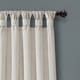 preview thumbnail 10 of 37, Porch & Den Alsea Burlap Knotted Tab Top Window Curtain Panel Pair